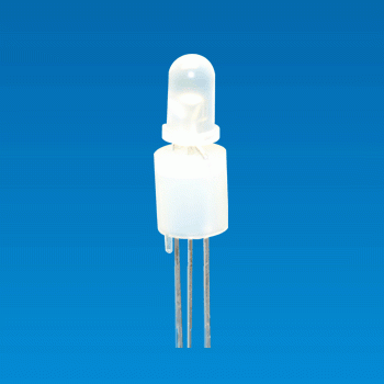 Support de LED cylindrique Ø5, 3 broches