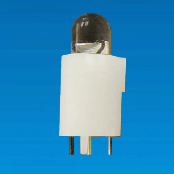 LED Holder Ø5, 3 pin LED座 - LED Holder Ø5, 3 pin LED座 QBE-8M