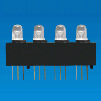 LED Holder Ø5, 2, 3 pin LED座 - LED Holder Ø5,2,3pin LED座 4LED-1A