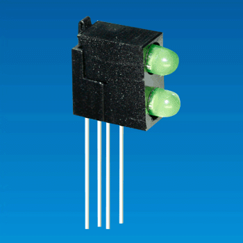 Boîtier LED - Support LED 2 broches de 3 mm 2LED-3Q