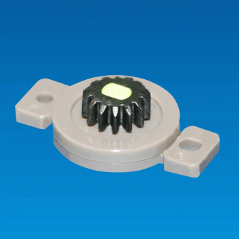 Amortiguador rotativo de plástico bidireccional