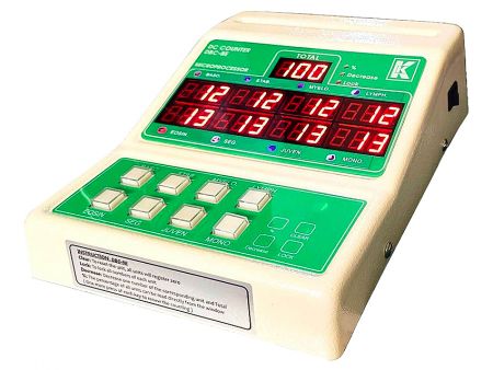 Differential Counter (Blood Cell Counter) - High Quality Machine, High C/P Value, Long Lifespan. Unique design with a power bank that allows the device to continue operating in case of power failure or power outage.