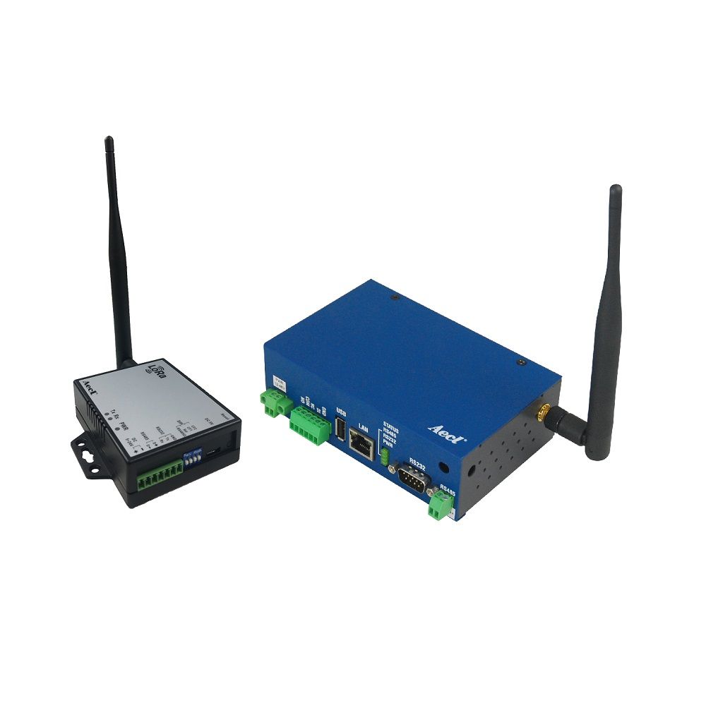 Wireless LoRa converter and wireless LoRa gateway