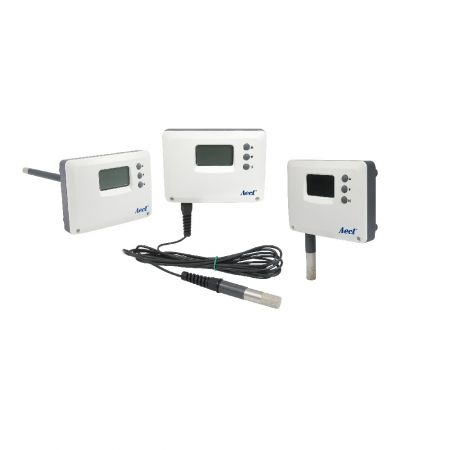 Transmisor de temperatura y humedad para entornos de alta humedad - Sensor de temperatura y humedad para aire exterior, separado, montado en conducto para entornos de alta humedad
