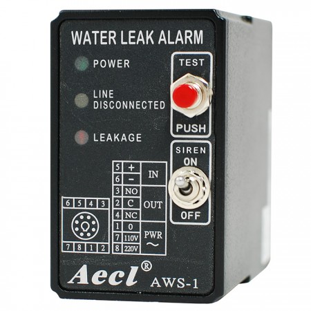 Rail-rack mounted water leak alarm