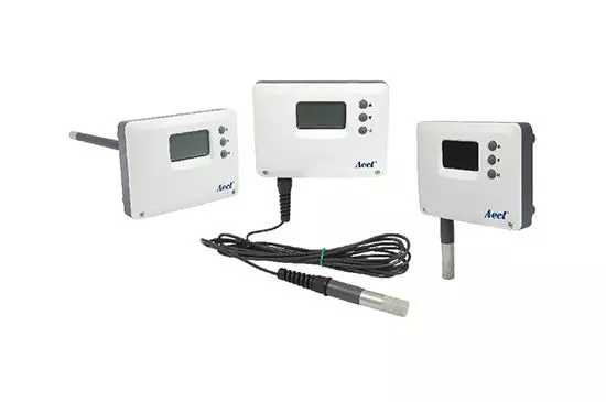 Sensor de temperatura, umidade relativa e ponto de condensação para Câmara Fria
