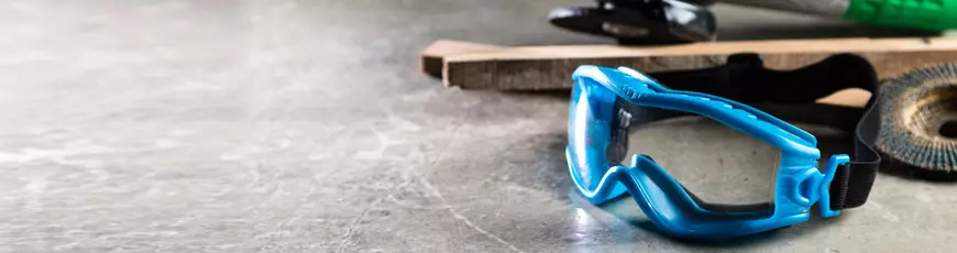 Gafas de seguridad, equipo de protección personal para proteger los ojos