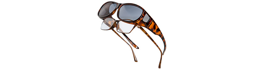 Se adapta sobre gafas
