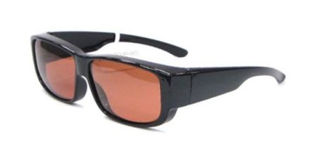 Fit-Overs Quadratum frame - Nigrum frame cum fusco TAC Polarized lens