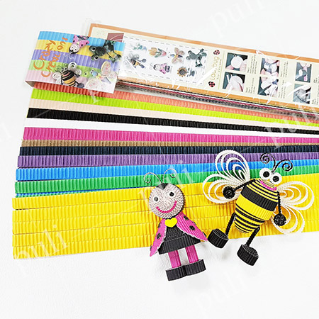 Bandes de papier ondulé coloré en carton E Flute, Papier spécialisé, Fabricant de papier personnalisé