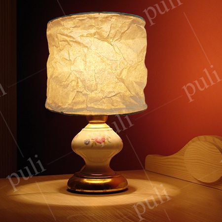 مواد کاغذ بژ برای سایه لامپ