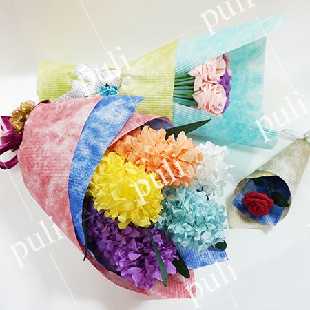 Papel de seda de alta calidad para envolver flores y rosas, ramo