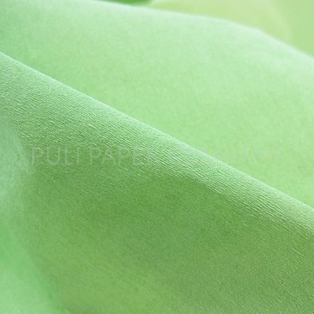 Le papier crépon a de fines et minuscules crêpes