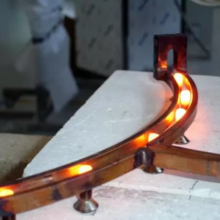 Local heat treatment of screws