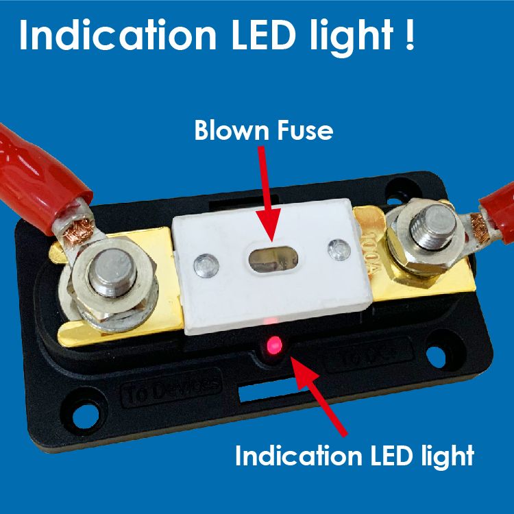 Compact ANL Fuse Holder Marine Toggle Switch Panels, Fuses, Circuit