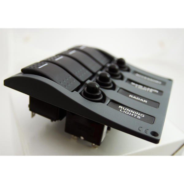 4P Streamline Water-resistant Switch Panel | Marine Toggle Switch ...