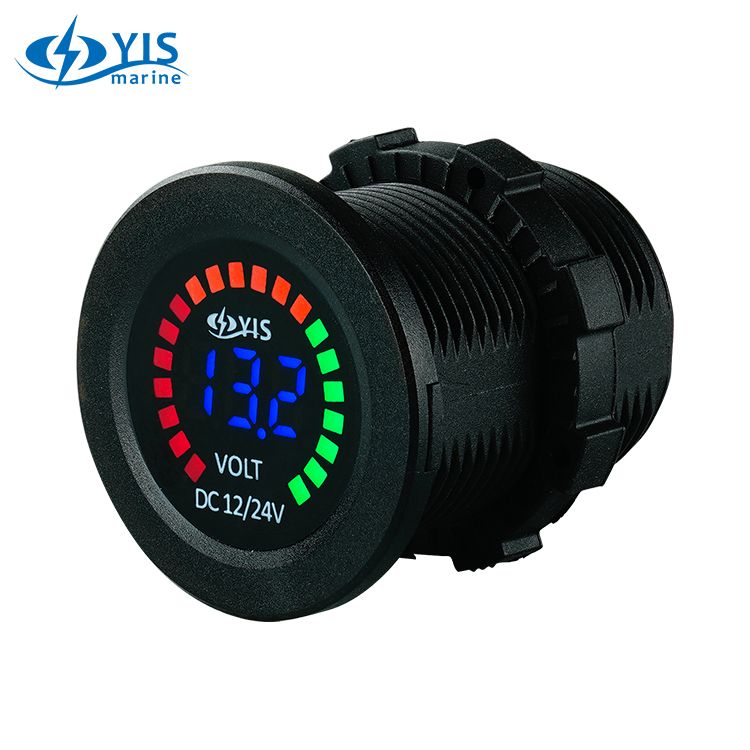 Digital Voltmeter with Rainbow Battery Level Display