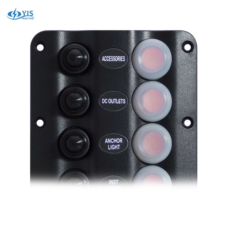 6P Wave Design Switch Panel | Marine Toggle Switch Panels, Fuses ...