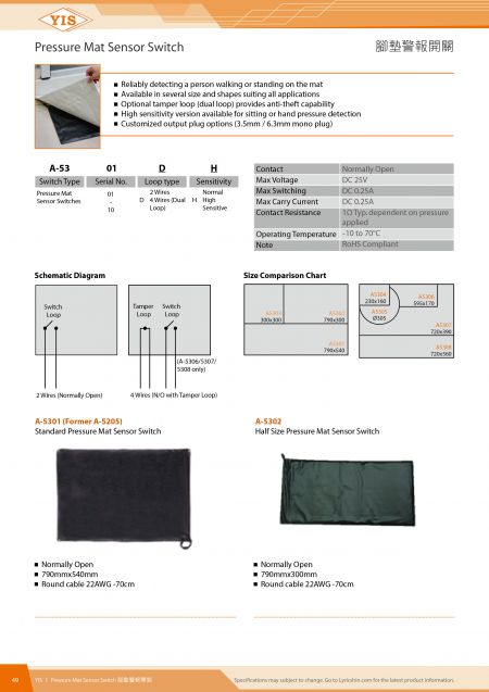 Pressure Mat Sensor Switch