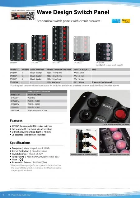Wave Design Switch Panel