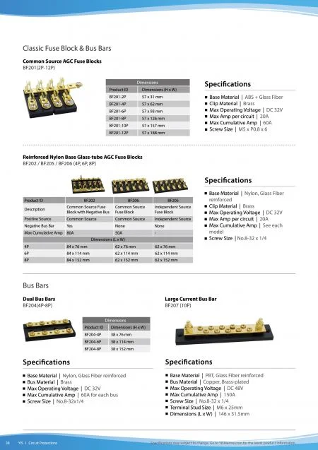 Classic Fuse Block & Bus Bars