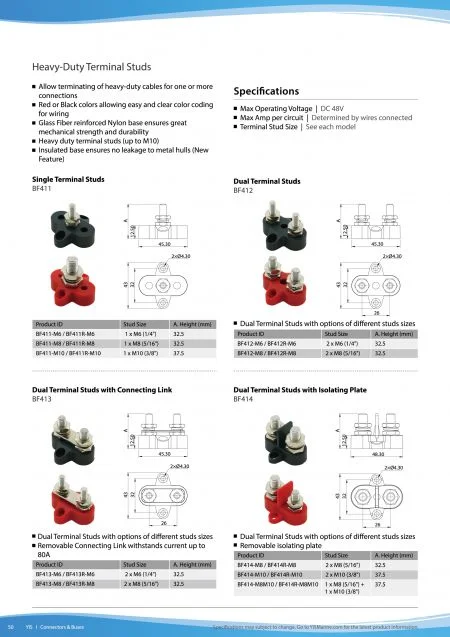Heavy-Duty Terminal Studs