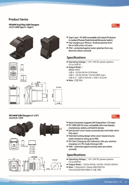 Серия USB зарядных устройств