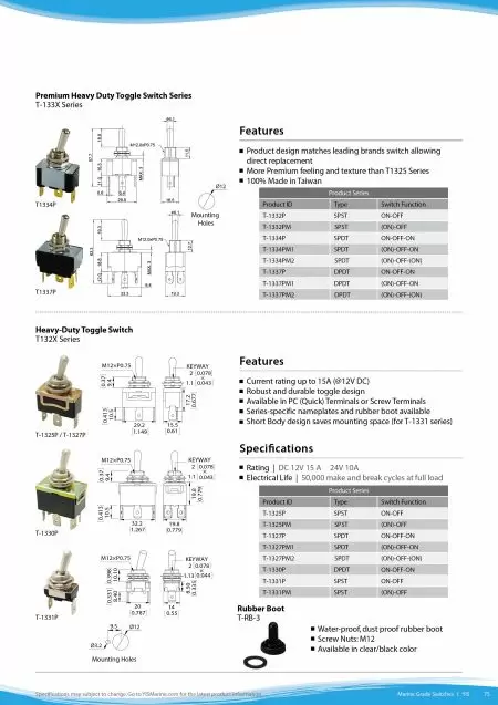 Heavy Duty Toggle Switch Series