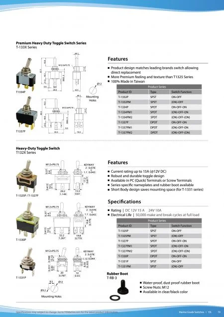 Heavy Duty Toggle Switch Series