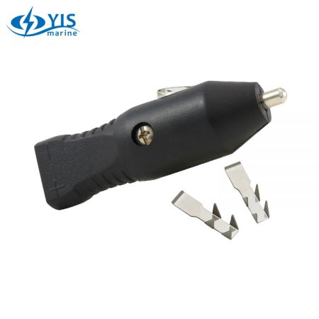 Cig. Lighter Plug with Insert 'n' Lock Terminals