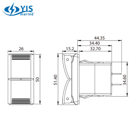 PD36W Dual Flap USB Chargers-Size