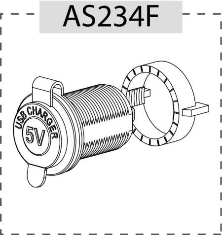 AS234 with Quick Nut and Cover Cap