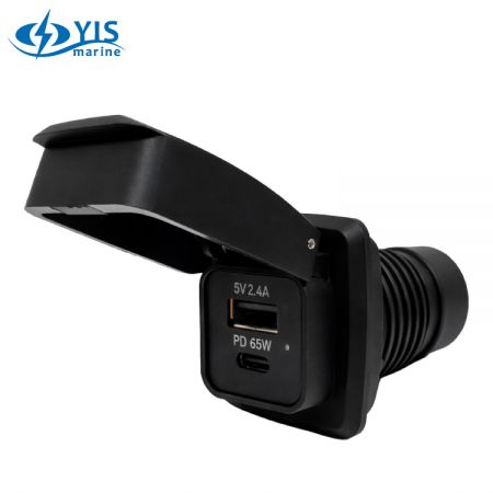 PD65W Двойные независимые DCDC преобразователи USB зарядные устройства - PD 65W Двойные независимые DCDC преобразователи USB Type A + Type C зарядное устройство