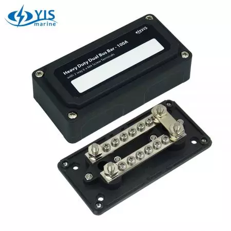 Heavy Duty Dual Bus Bar Box - BF434-Heavy-Duty Modular Design Dual Bus Bars with Connecting Link