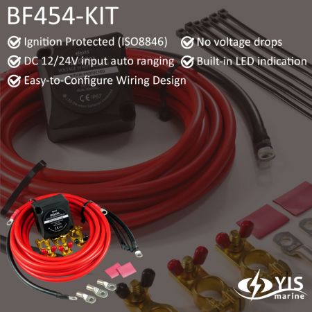 BF454-KIT DVSR مع مجموعة كابلات - أبعاد المنتج