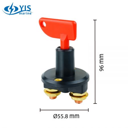 Taille de l'interrupteur d'isolement de batterie-BF501