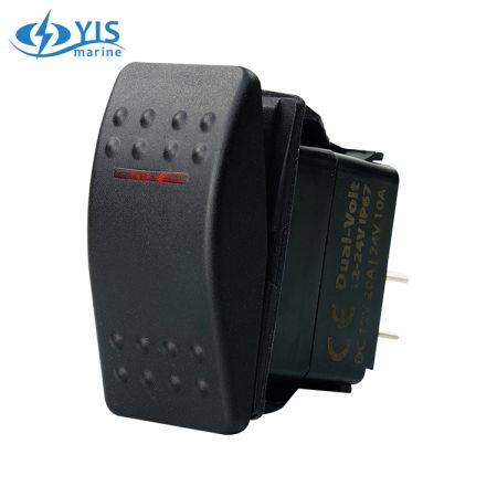 Verlichte C-72-serie met 1 rode LED