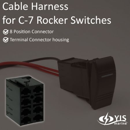 Καλωδιακός συνδετήρας για διακόπτες rocker C-7