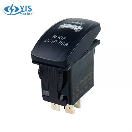 Interrupteur à Bascule Étanche 7 Broches – DC12V/20A, DC24V/10A – Pour Camping-car, Bateau, Véhicule - 6