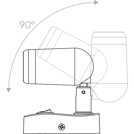 Verstellbarer Winkel (oben-unten)