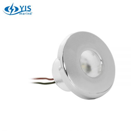 LED Steglampa (Rund) - LS101-LED-stegbelysning med rostfritt stålyta