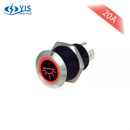 Interruptores de botão de pressão de metal - Interruptor de botão de pressão de 12v