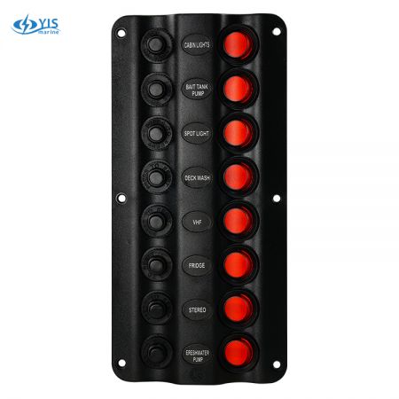 8P Панель переключателей с волнистым дизайном - SP1218P-8P Панель переключателей с волнистым дизайном