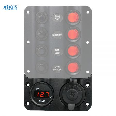 Painel de Interruptor de Design de Onda