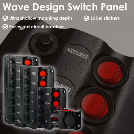 waterproof 12v switch panel