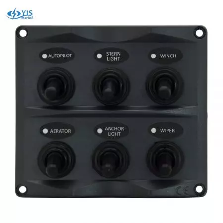 6P Toggle Switch Panel