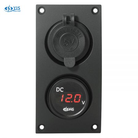 Pannello presa mini a 2 posti - SP3320UG-AS232+SP-BG1