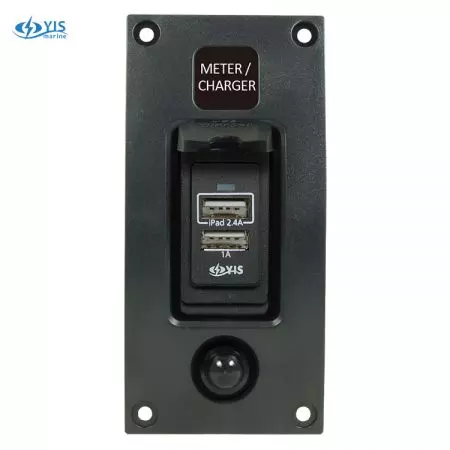 Panel USB curvado resistente al agua 1P