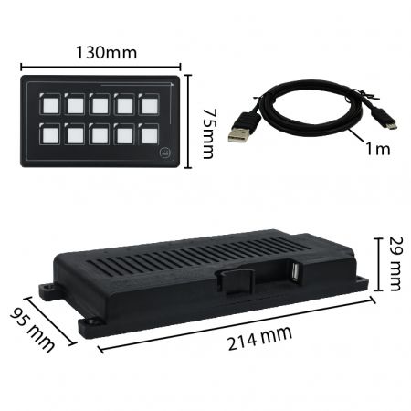 マリンボートデジタルスマートスイッチパネル