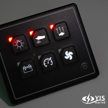 12V digitalt smart switchpanel